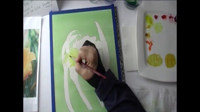 How To Paint A Golden Daylily In Watercolors. All The Basic Techniques For Beginners. Pt 1
