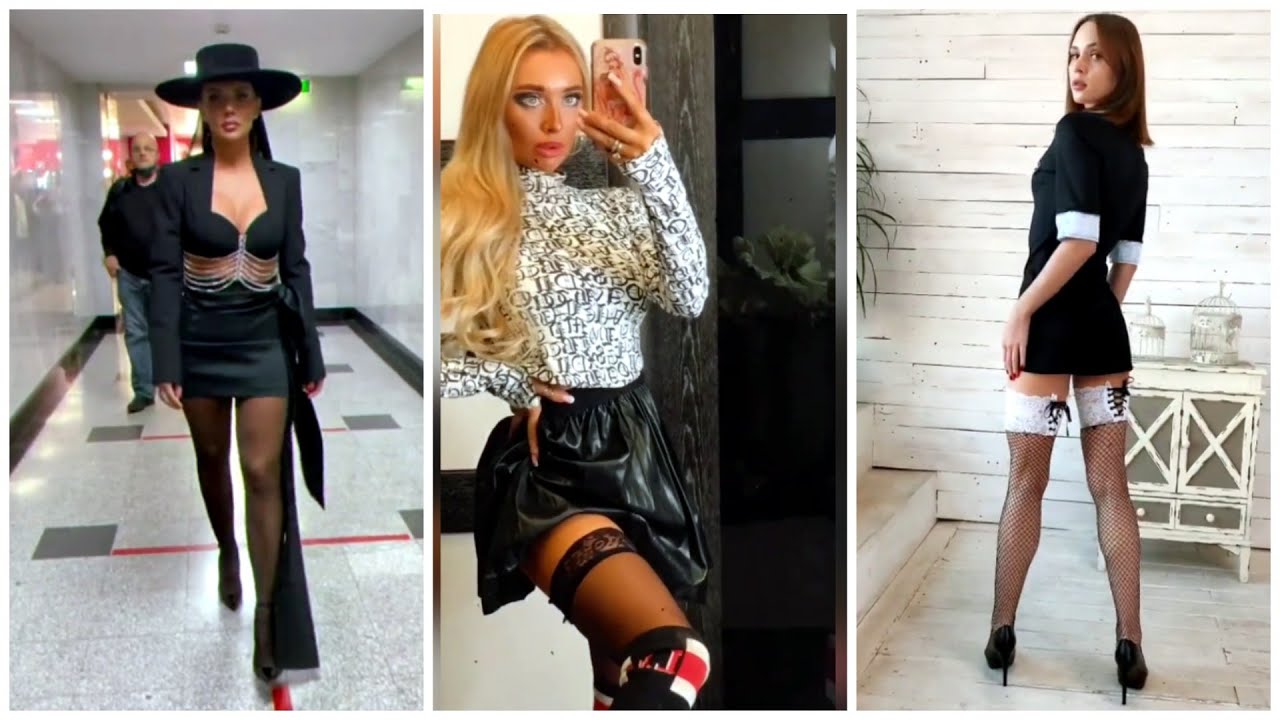 Best Sexy Nylon Pantyhose Legs Girls TikTok Collection#78 | Девушки в Чулках и Колготках из ТикТока