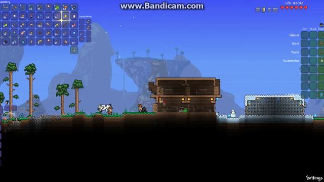 Terraria#3 Первые жители!!