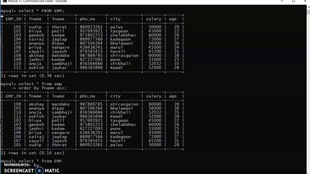 SQL basic beginners  Order by Clause  Ascending order and Descending order  both command