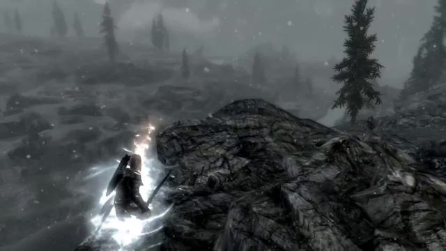 Skyrim Battles - The Greybeards Vs The Ebony Warrior [Master Settings]