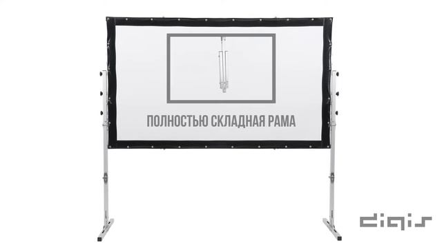 Экраны мобильные рамные на ногах Fast-Fold серии Show от Digis