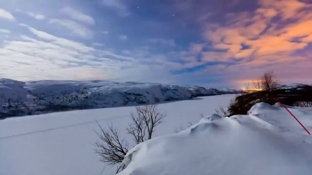 Северное сияние в Мурманске Aurora Borealis In Murmansk