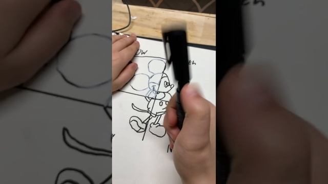 1 Drawing But 4 Styles! Mickey Edition #viral