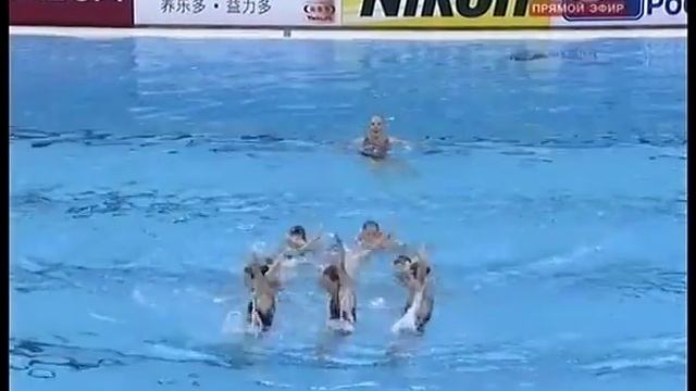 Синхронное плавание  Россия  ЧМ 2011 Шанхай