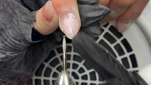 БЫСТАЯ коррекция ногтей ||  маникюр и работа фрезой ПОДРОБНО