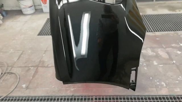 Porsche Carrera bumper paint-NOVOL 8500+Iwata W-400