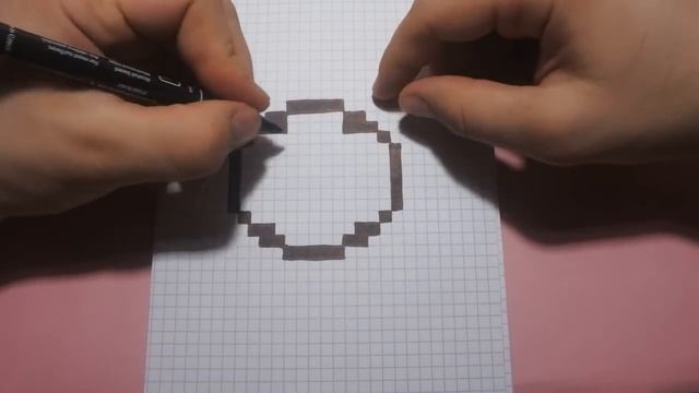 Рисуем по клеточкам- СМАЙЛИК/УДИВЛЕННЫЙ СМАЙЛ(smile)!!