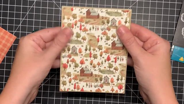 🍁 Fall Card Series | Card #12  | Lawn Fawn | Happy Harvest | Copic Coloring