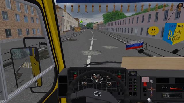 Omsi 2 БАЗ Эталон А 079.14 по новой карте Гостомысл