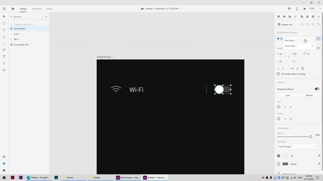 Làm Switch Button (nút Tắt Mở Trên Android 11) Bằng Adobe XD