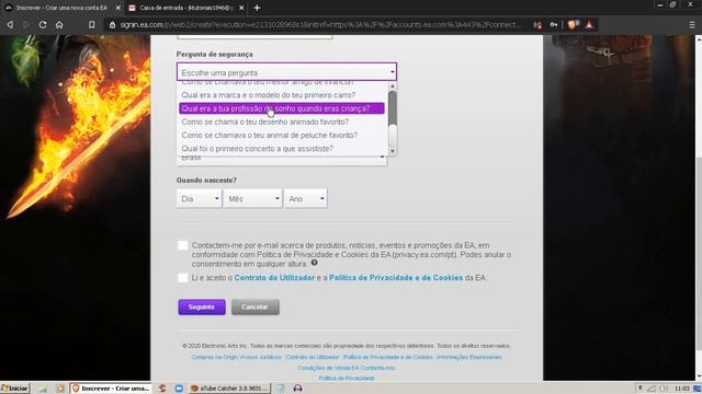 Como Criar Uma Conta Na EA (Eletronics Arts)