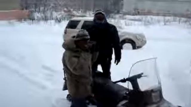 Из авто на снегоходы... Тверь, ноябрь 2012 г.