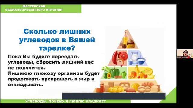 Мастерская Сбалансированного питания.  Почему я люблю сладкое.