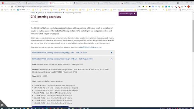 Interesting Navtex Message: GPS JAMMING EXERCISE ! Сообщение Navtex  интересного содержания.