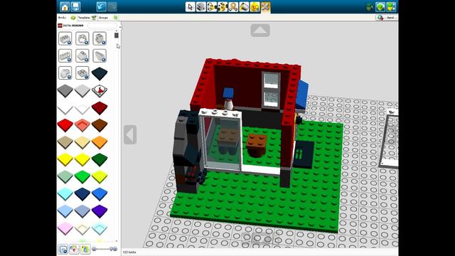 Lego Digital Designer (маленький коттедж)