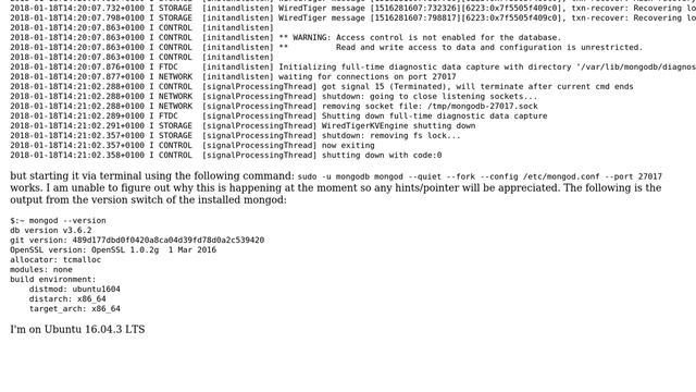 Databases: Unable To Start Mongodb As A Service Using Sytemd (2 Solutions!!)