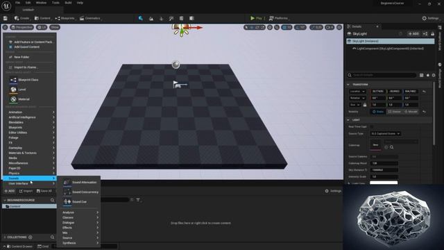 6 Панель Браузер содержимого в Unreal Engine The Content Browser