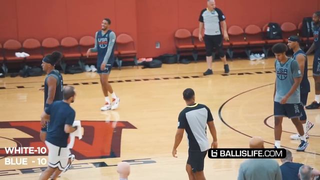 Anthony Edwards & Jalen Brunson GO AT IT At USA Basketball Scrimmage