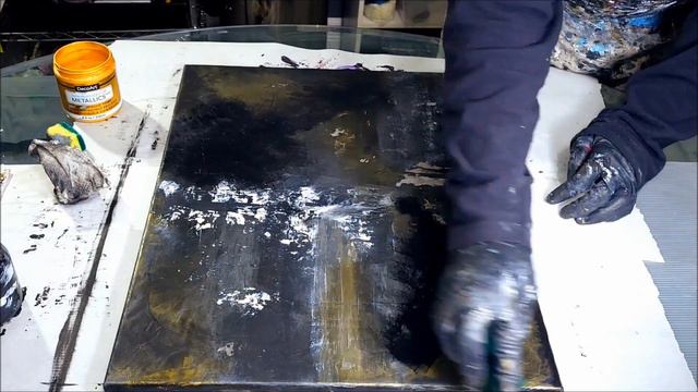 Diy TEXTURED Acrylic Canvas Art with a Sponge / Abstract Acrylic Painting / Diy Wall Art (369)