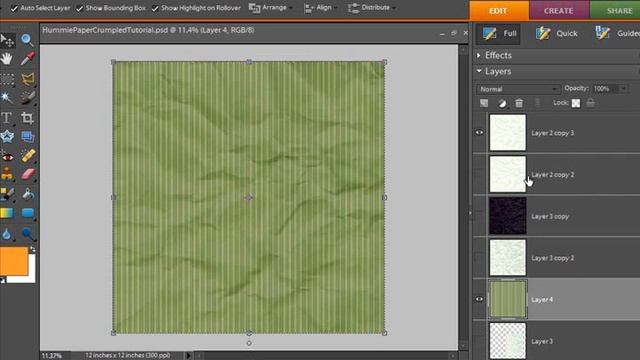 Digital Scrapbooking Designer Tutorial: Crumpled Paper