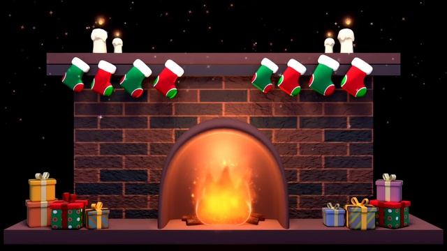 Christmas Fireplace With Relaxing Music - Relax With Coach Corey Martin
