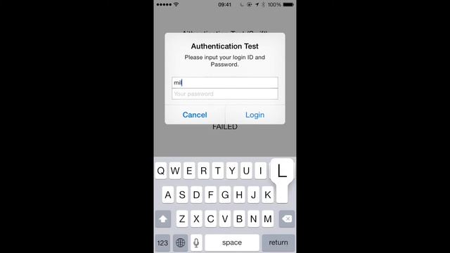 [Swift] AuthenticationTest