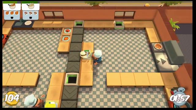 Overcooked 3 Stars Solo - Level 6-2 