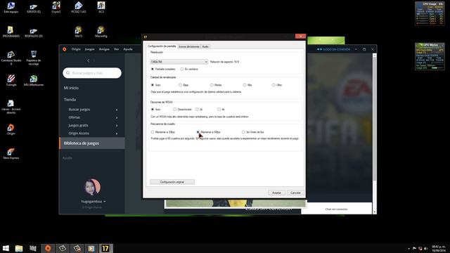 CONFIGURAR FIFA 17 SIN LAG GTX 550TI 1 GB