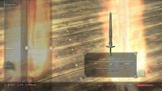 Skyrim SE Xbox One/PC/PS4 Mods|Flaming Sword