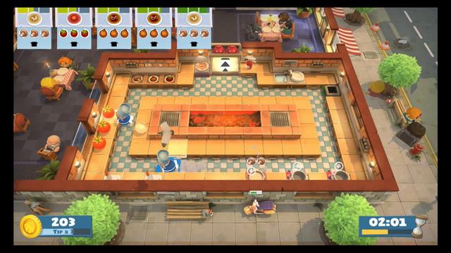 Overcooked! All You Can Eat - Overcooked 1-5 4 Stars (Single Player)