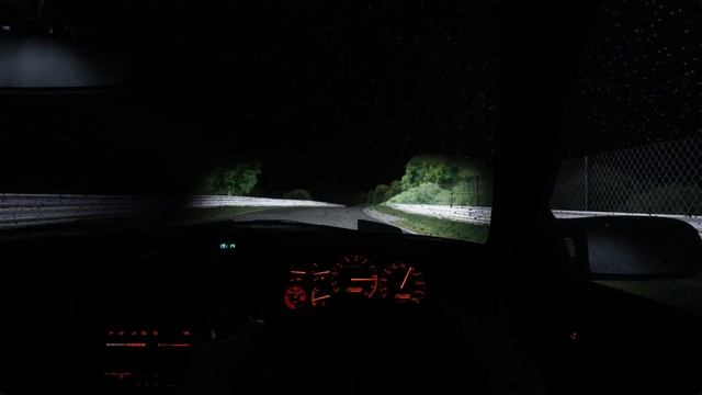 driving in the rain on Nurburgring Nordschleife (Mazda RX-7 FC3S Wangan)