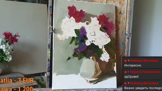 Живопись маслом. Компиляция двух трансляций.