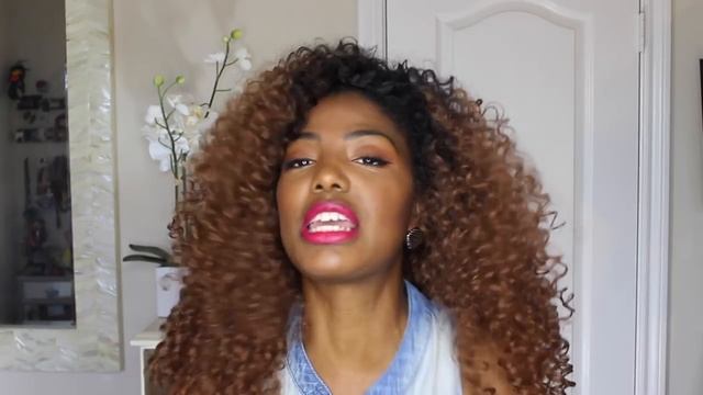 Outre Dominican Curly Wig First Impression  Try-On  hair