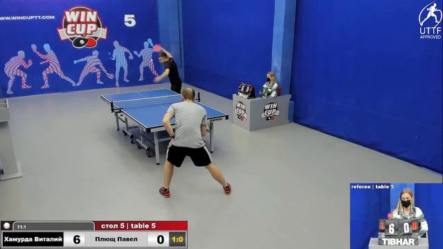 20:00 Хамурда Виталий 3-0 Плющ Павел   Cтол 5 ЮГ-3 18.11.21