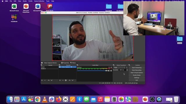 Budget 2K Webcam With Microphone & LED Light