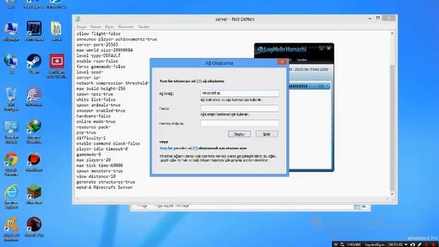 Minecraft 1.8.3 Server Kurma (hamachi)
