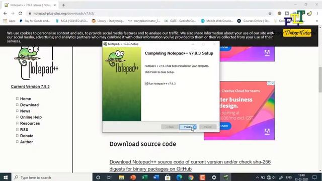 Notepad   How to Download install and use of notepad plus plus by Every Things Tutorial