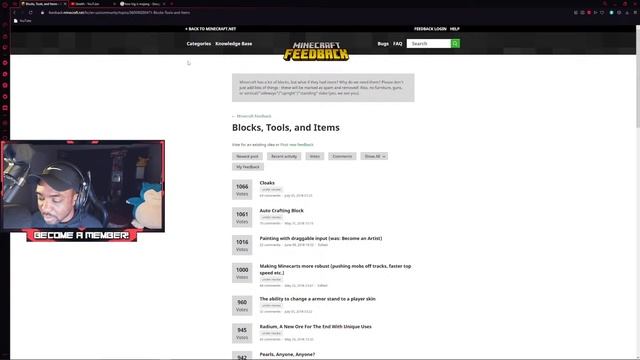 MINECRAFT FEEDBACK IDEAS LIVE! (Under Review & Announced Features)
