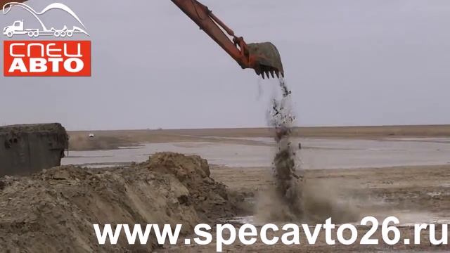 Экскаватор амфибия болотистые местности Excavator amphibious wetlands