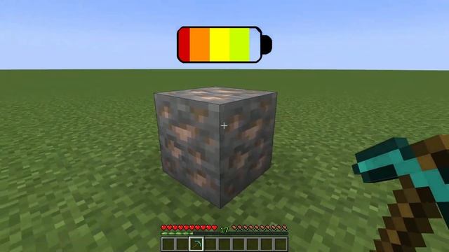 Minecraft Iron Ore With Different Battery