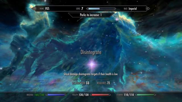 Skyrim Special Edition - Level Up! Stamina Perk +1, Novice Locks Lockpicking Unlocked PS4 Pro