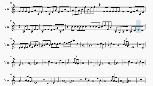 Violin Sheet Music: How To Play Liyue Battle I (Genshin Impact) By Yu Peng Chen