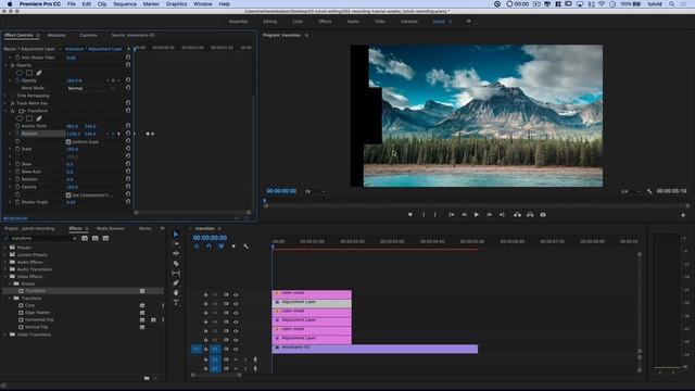 Parallax Style Intro And Transition Video Effects Premiere Pro Tutorial