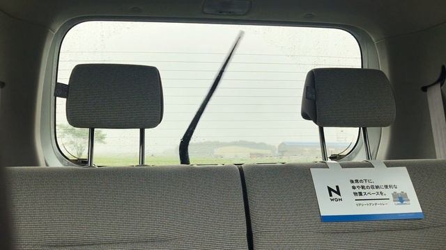 Honda N-WGN(JH3, 2019) Rear Wiper, Look Back From Driver's Seat