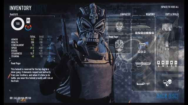 [Payday 2] Road Rage Mask (The Biker Heist DLC)