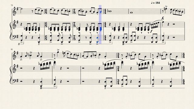 Arturo Marquez. Danzon No.2. Arrangement For Duo: Violin & Piano