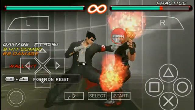 Tekken 6 PSP:The Best Combo To Perform With Jin Kazama #2.