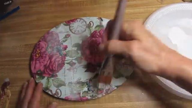 Clock From Canvas Decoupage With Fabric Tutorial