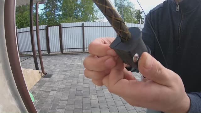 Фишка 5. Как сделать фиксатор нити на удилище для ловли сома в отвес с квоком